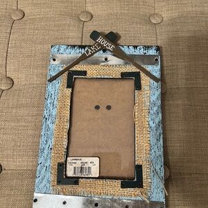Lake House Rustic Blue and Brown Picture Frame